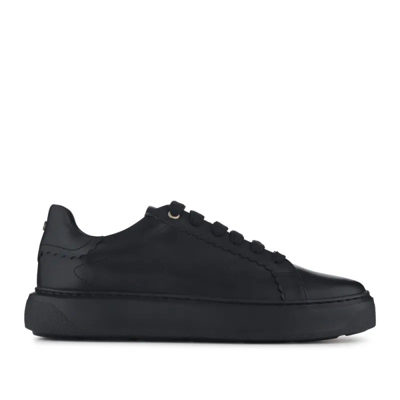 Astra Leather Trainers - ASTRA / 328 533 - Black-Black sold by Jones Bootmaker