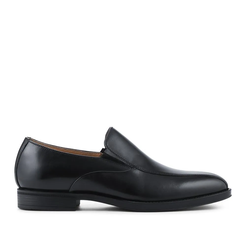 Rothbury Wide Fit Slip On Leather Loafers - ROTHBURY / 328 094 - Black sold by Jones Bootmaker