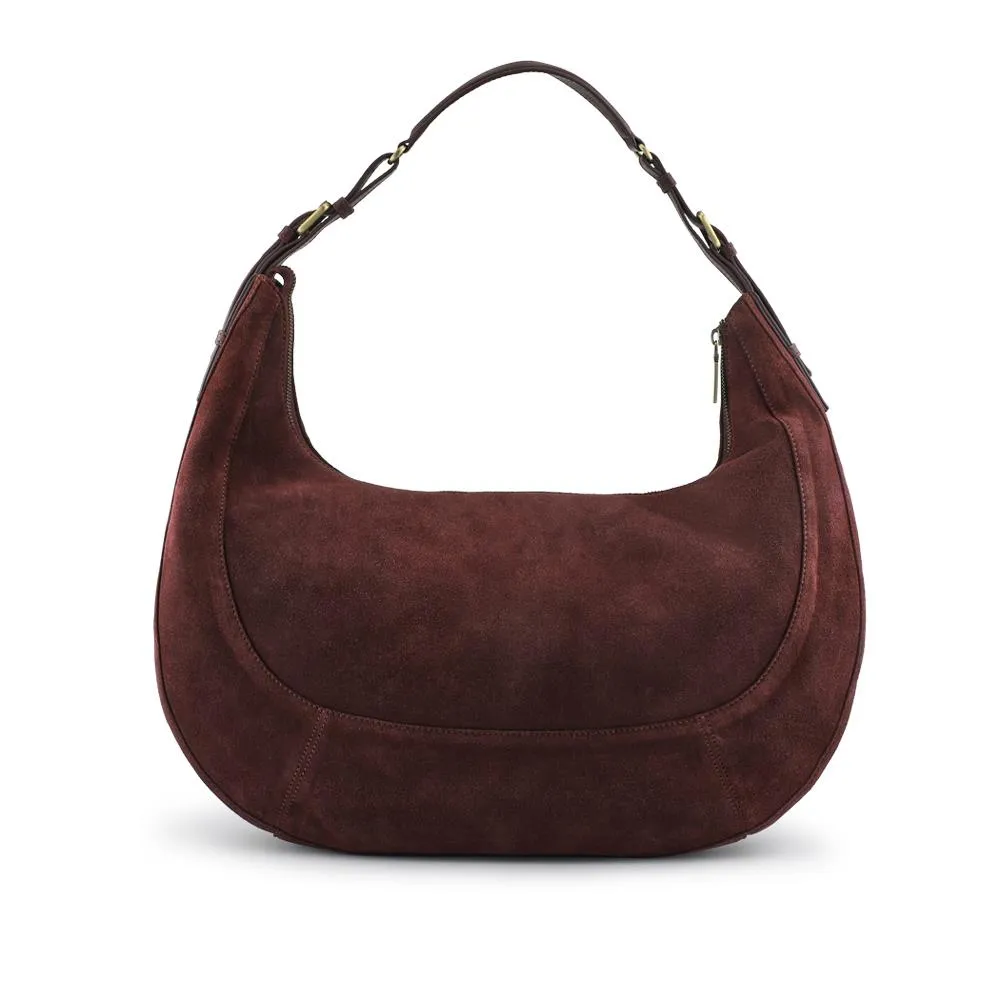 Ysabelle Leather Slouch Bag - YSABELLE / 324 555 - Burgundy sold by Jones Bootmaker product image thumbnail 2