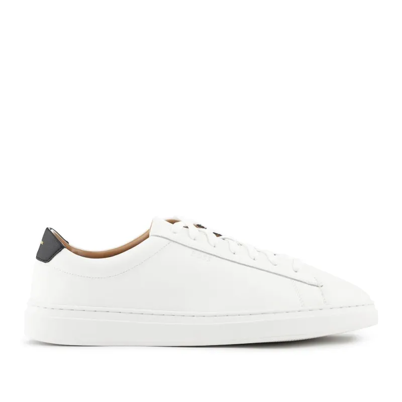 Hugo Boss Leather Lace Up Trainers - HUGO42501 / 327 809 - White sold by Jones Bootmaker