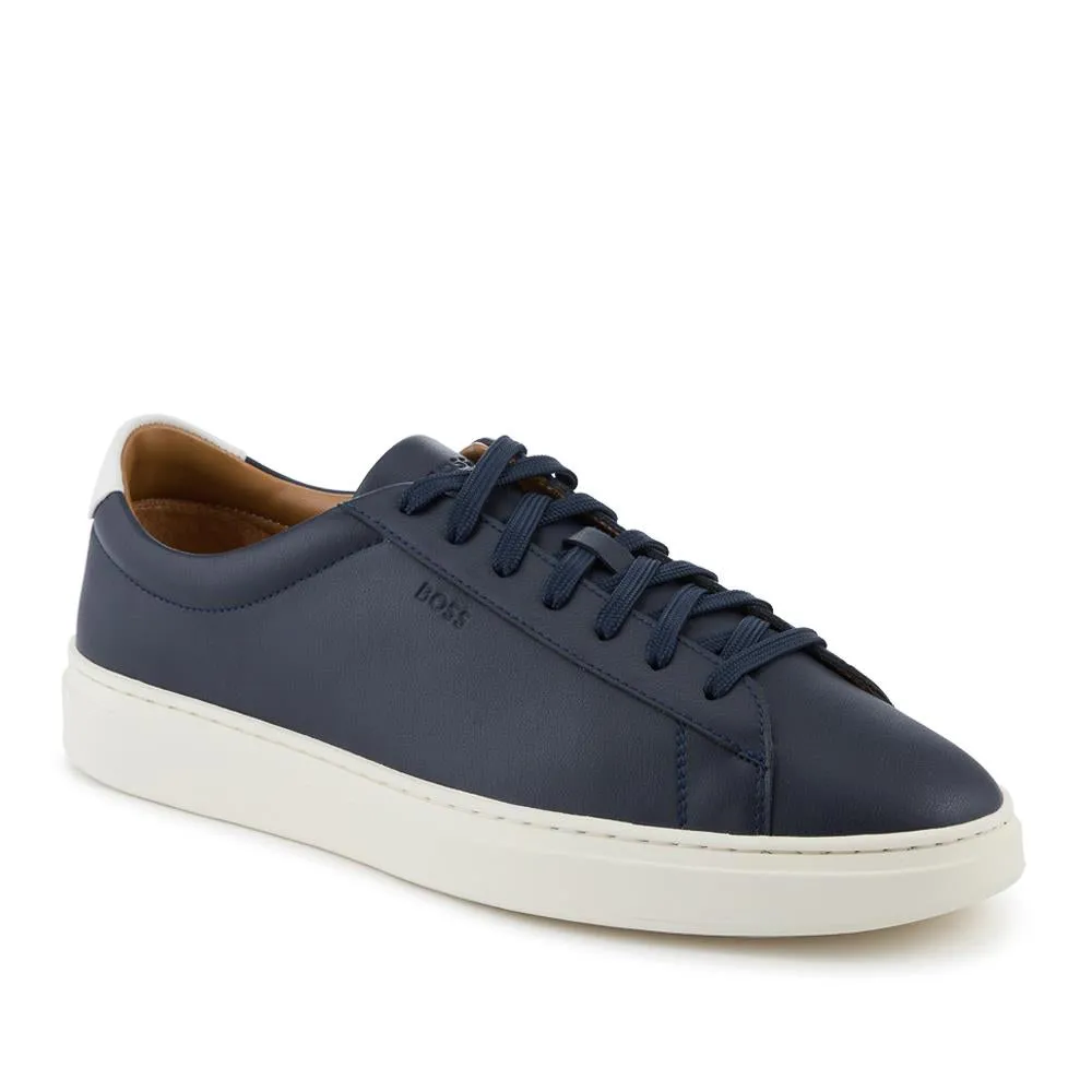 Hugo Boss Leather Lace Up Trainers - HUGO42501 / 327 809 - Navy sold by Jones Bootmaker product image thumbnail 2
