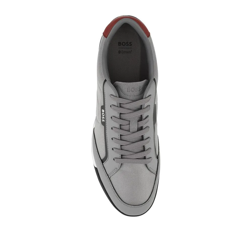 Hugo Boss Mixed-Material Lace Up Trainers - HUGO42502 / 327 808 - Grey sold by Jones Bootmaker product image thumbnail 4