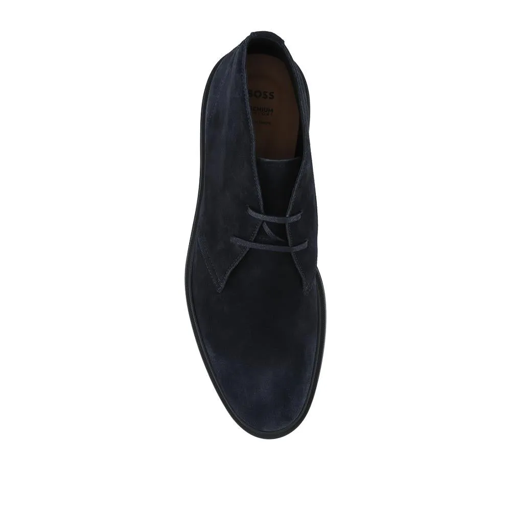 Hugo Boss Leather Chukka Boots - HUGO42507 / 327 813 - Navy sold by Jones Bootmaker product image thumbnail 4