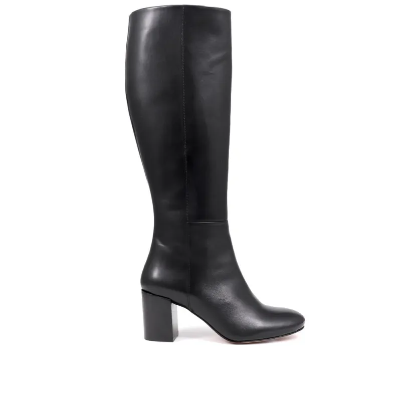 Neptune Extra-Small Calf Fit Long Leather Boots - NEPTUNELONGXS / 326 214 - Black made by Jones Bootmaker