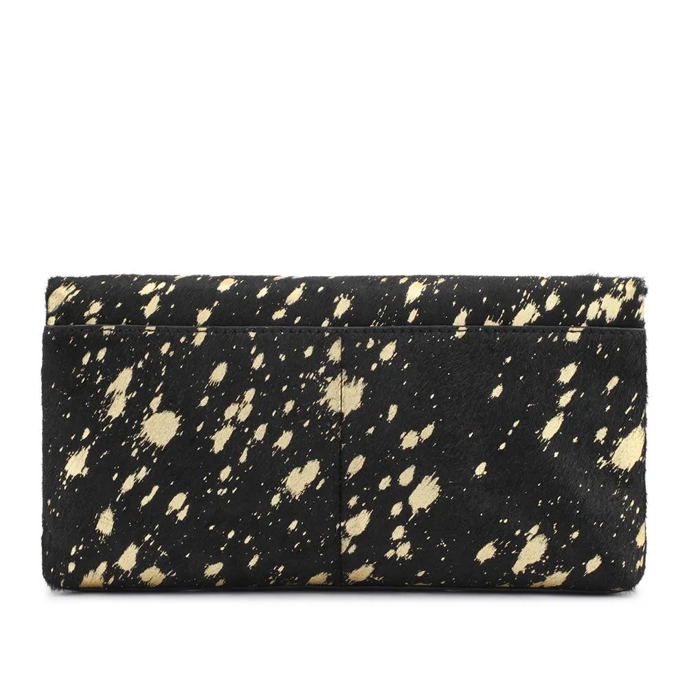 Wylie Fold-Over Metallic Clutch - WYLIE / 323 893 - Black Sparkle sold by Jones Bootmaker product image thumbnail 2