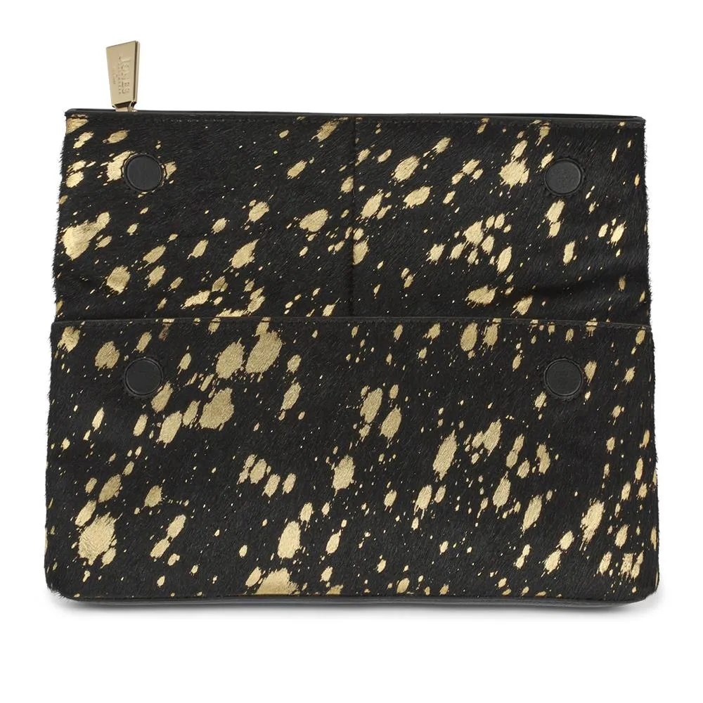 Wylie Fold-Over Metallic Clutch - WYLIE / 323 893 - Black Sparkle sold by Jones Bootmaker product image thumbnail 3