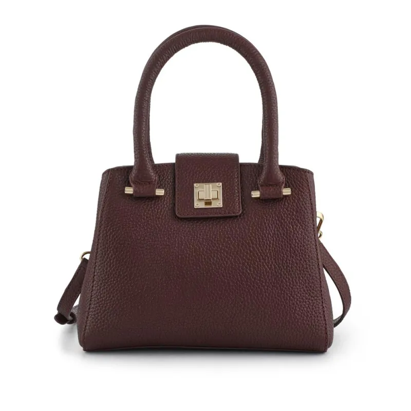 Whimsy Leather Top Handle Bag - WHIMSY / 323 891 - Chocolate sold by Jones Bootmaker
