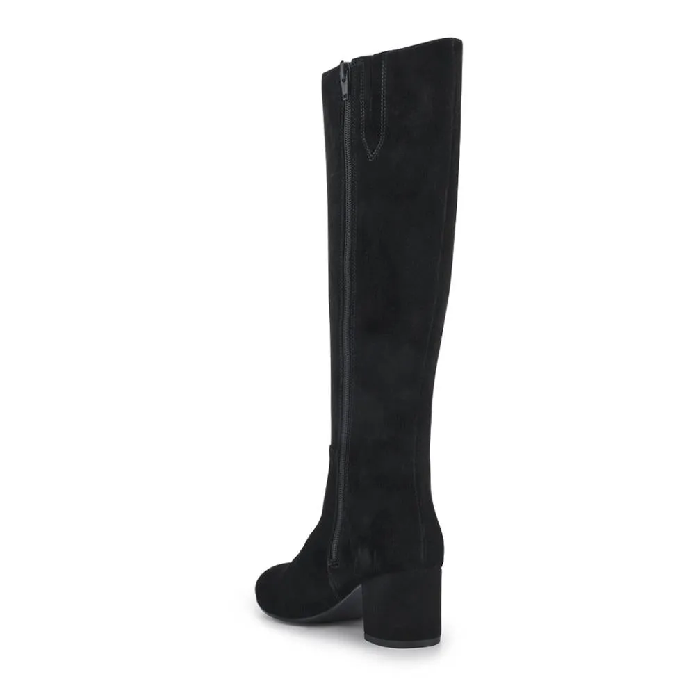LouLou1 Extra Slim Calf Fit Leather Long Boots - LOULOU1XS / 328 287 - Black Suede sold by Jones Bootmaker product image thumbnail 3