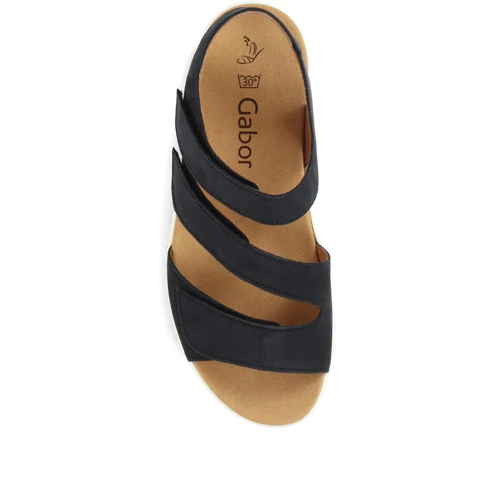 Ball Gabor Leather Wedge Sandals - GAB35522 / 321 580 - Navy sold by Jones Bootmaker product image thumbnail 4