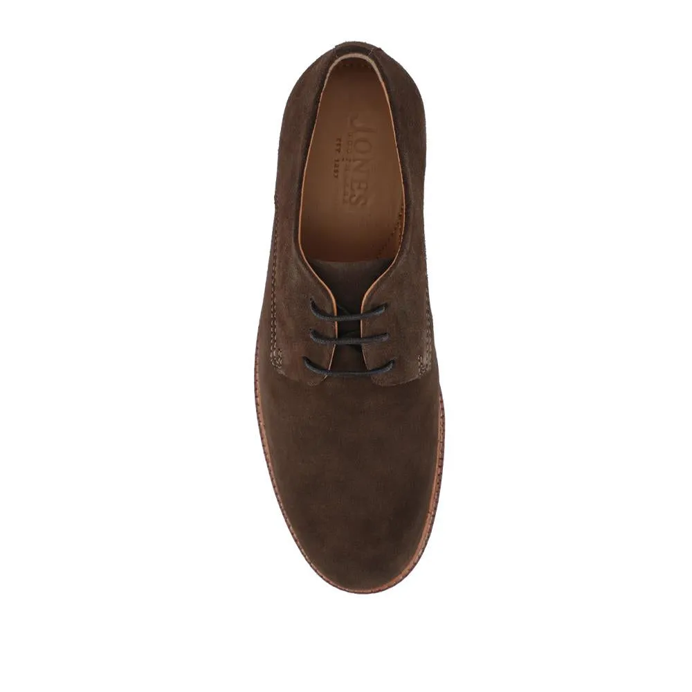 Lance Suede Leather Casual Lace Up Shoes - LANCE / 328 072 - Dark Brown Suede sold by Jones Bootmaker product image thumbnail 4