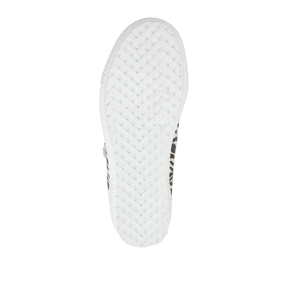 Padova Wide-Fit Leather Trainers - PADOVAWIDE / 326 787 - Zebra sold by Jones Bootmaker product image thumbnail 5