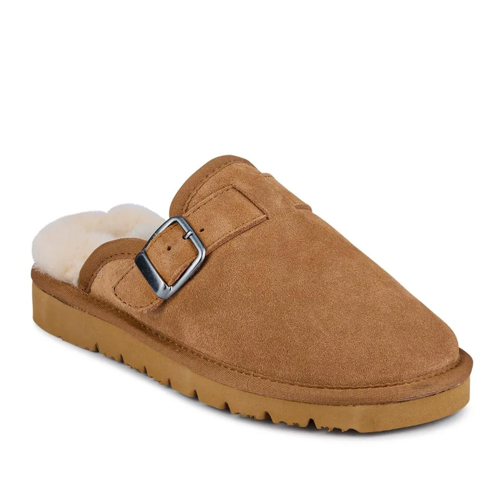 Fiora Leather Mule Slippers - FIORA / 328 490 - Chestnut sold by Jones Bootmaker product image thumbnail 2