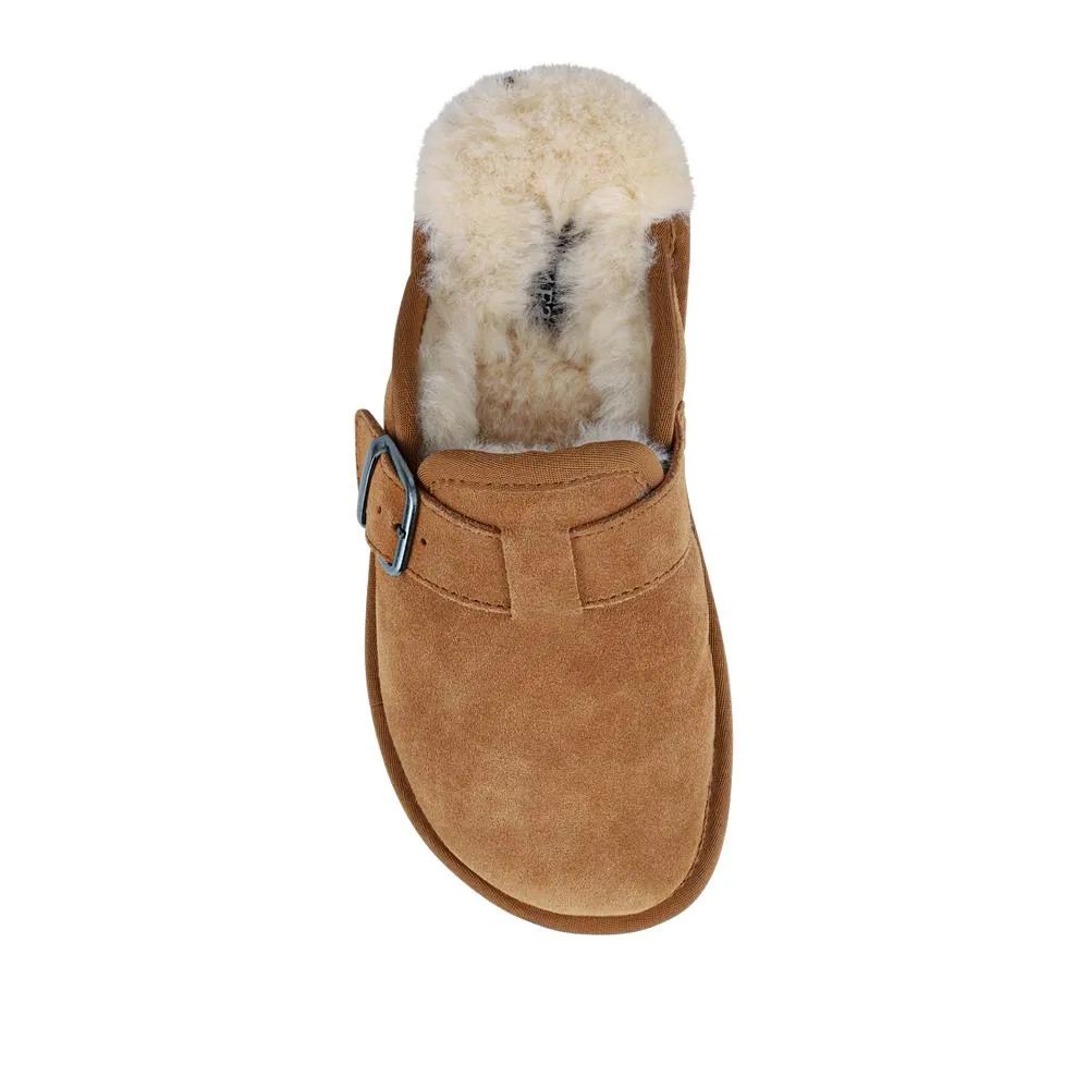 Fiora Leather Mule Slippers - FIORA / 328 490 - Chestnut sold by Jones Bootmaker product image thumbnail 4