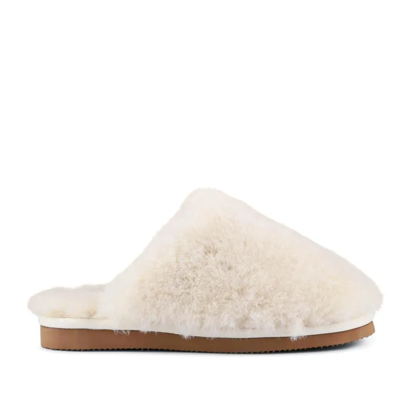 Freesia Sheepskin Slippers - FREESIA / 328 491 - Cream sold by Jones Bootmaker