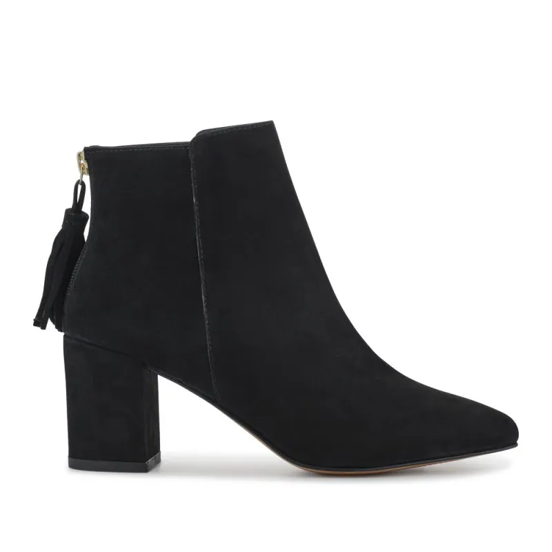 Keily Leather Pointed-Toe Boots - KEILY / 328 289 - Black Suede sold by Jones Bootmaker