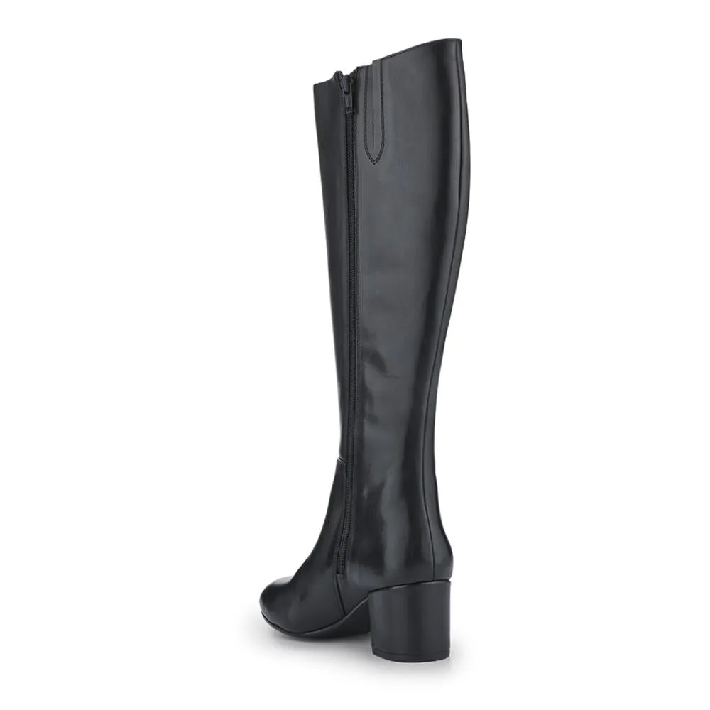 LouLou1 Extra Slim Calf Fit Leather Long Boots - LOULOU1XS / 328 287 - Black Leather sold by Jones Bootmaker product image thumbnail 3