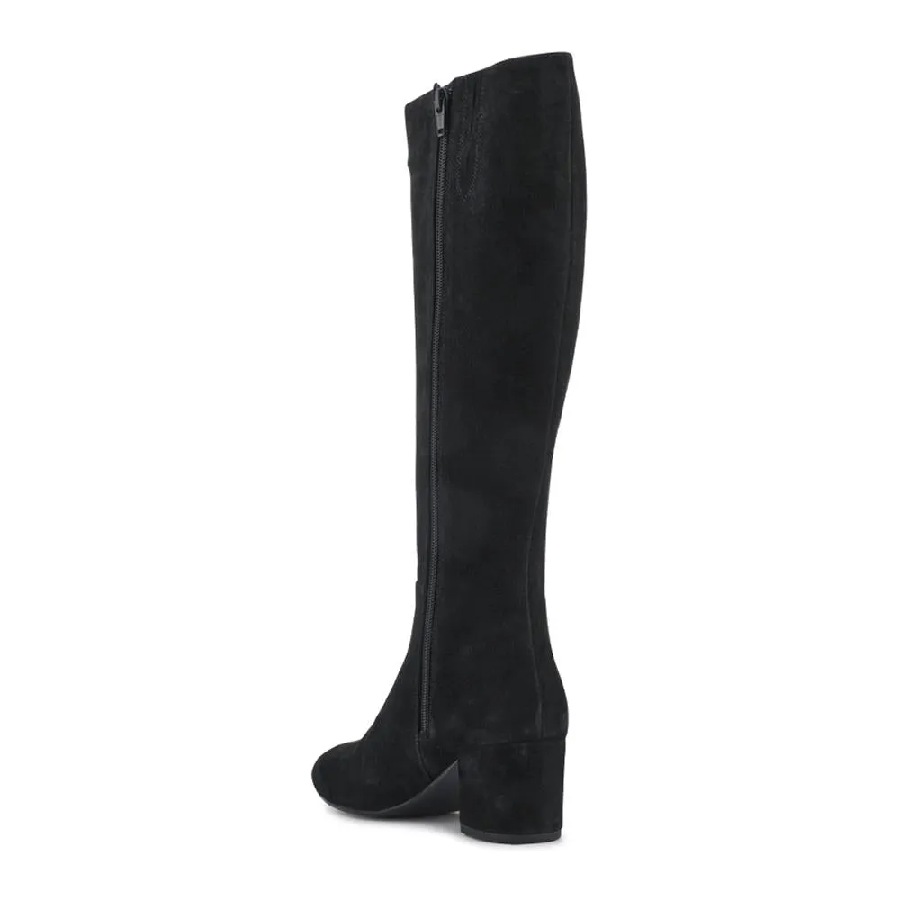 LouLou1 Slim Calf-Fit Long Boots - LOULOU1S / 328 288 - Black Suede sold by Jones Bootmaker product image thumbnail 3