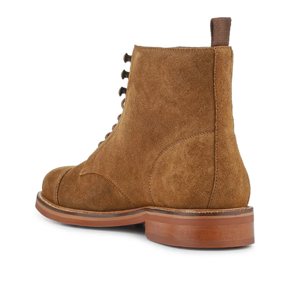 Finch Leather Lace-Up Boots - FINCH / 325 742 - Tan Suede sold by Jones Bootmaker product image thumbnail 3