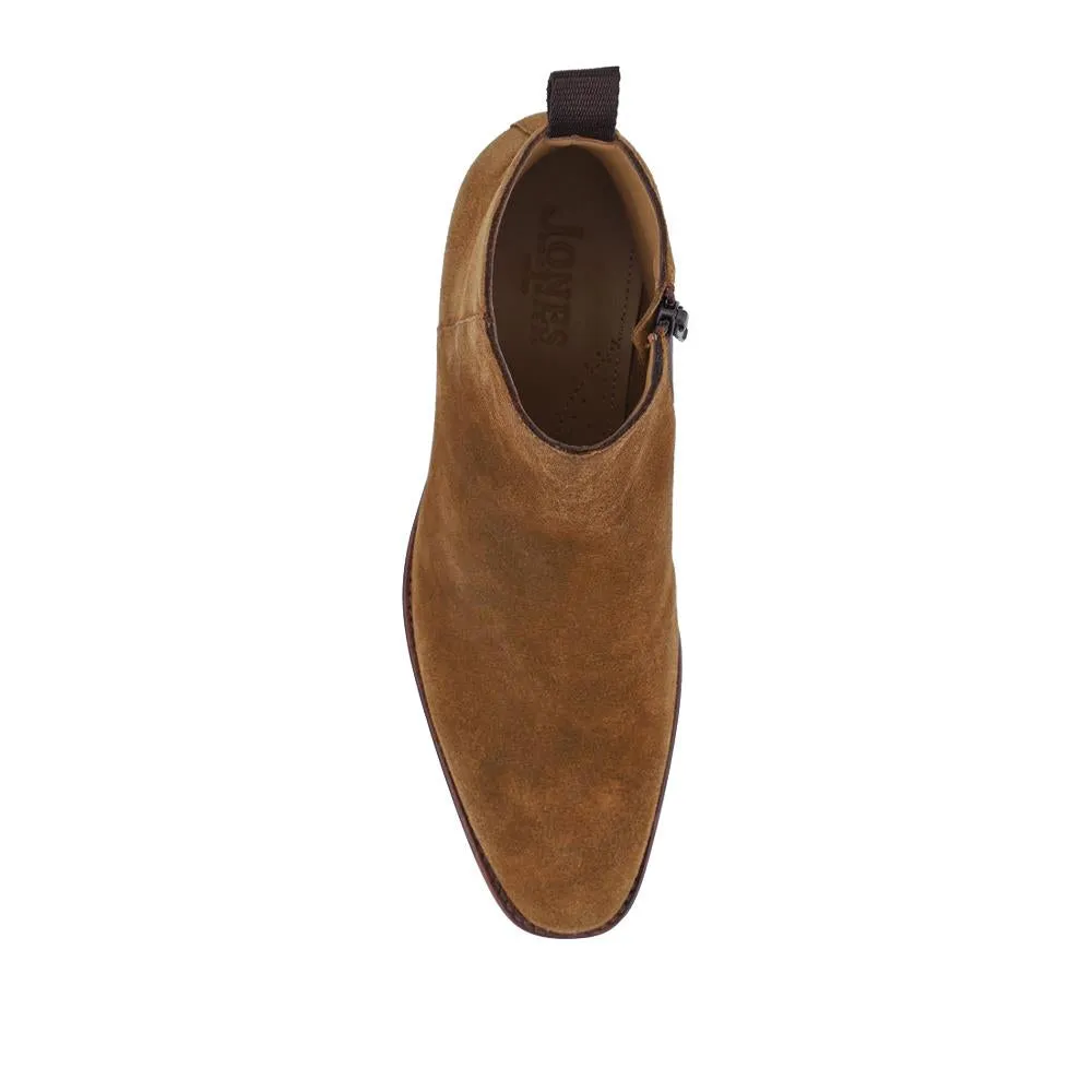 Flaxen Leather Ankle Boots - FLAXEN / 325 744 - Tan Suede sold by Jones Bootmaker product image thumbnail 4