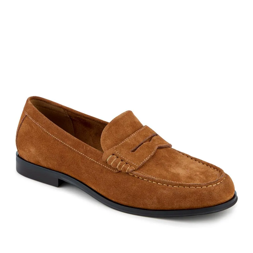 Quadir Slip On Leather Penny Loafers - QUADIR / 328 620 - Tan Suede sold by Jones Bootmaker product image thumbnail 2