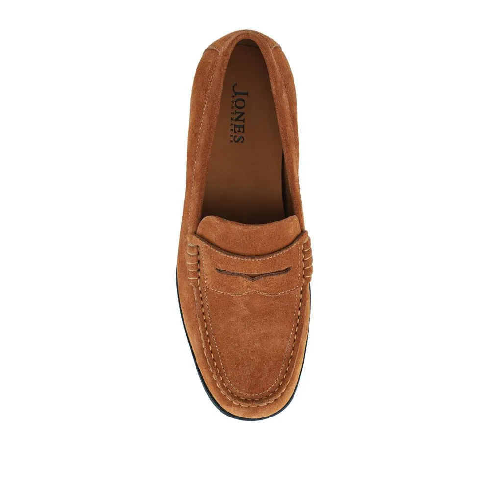 Quadir Slip On Leather Penny Loafers - QUADIR / 328 620 - Tan Suede sold by Jones Bootmaker product image thumbnail 4