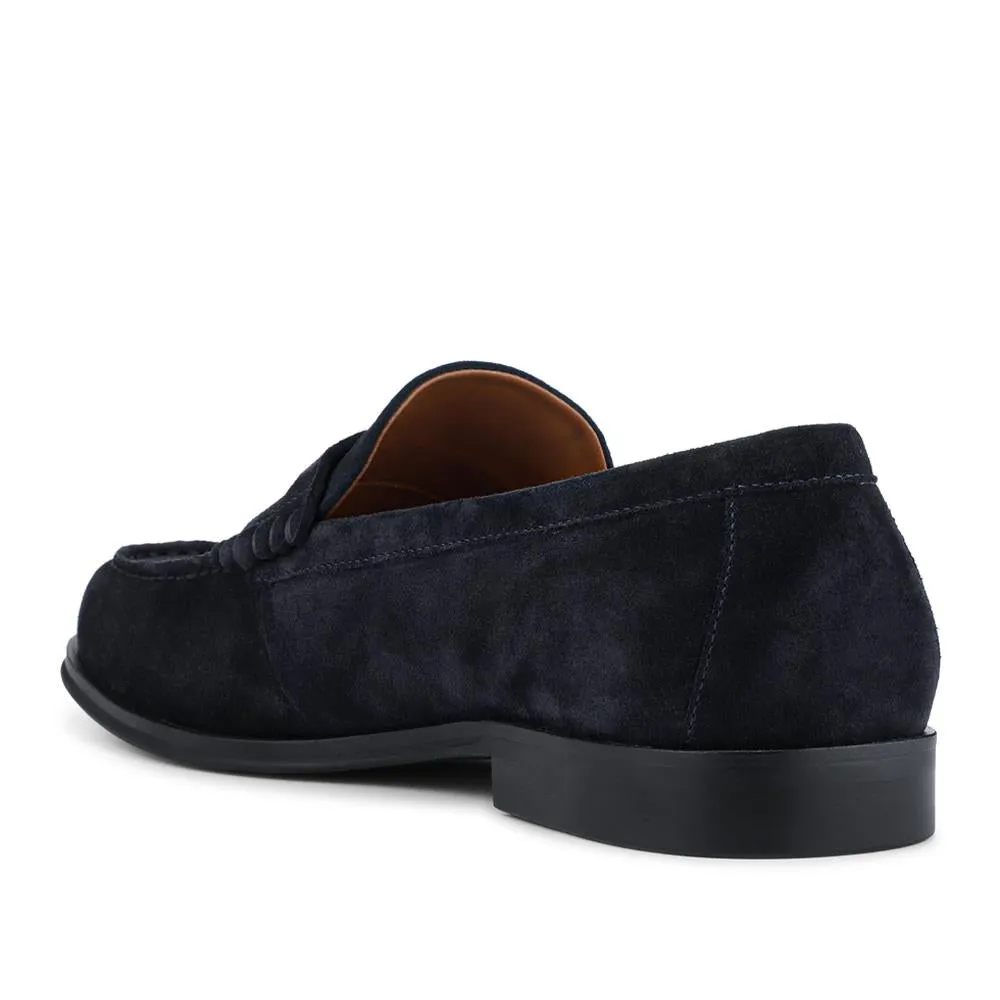 Quadir Slip On Leather Penny Loafers - QUADIR / 328 620 - Navy Suede sold by Jones Bootmaker product image thumbnail 3