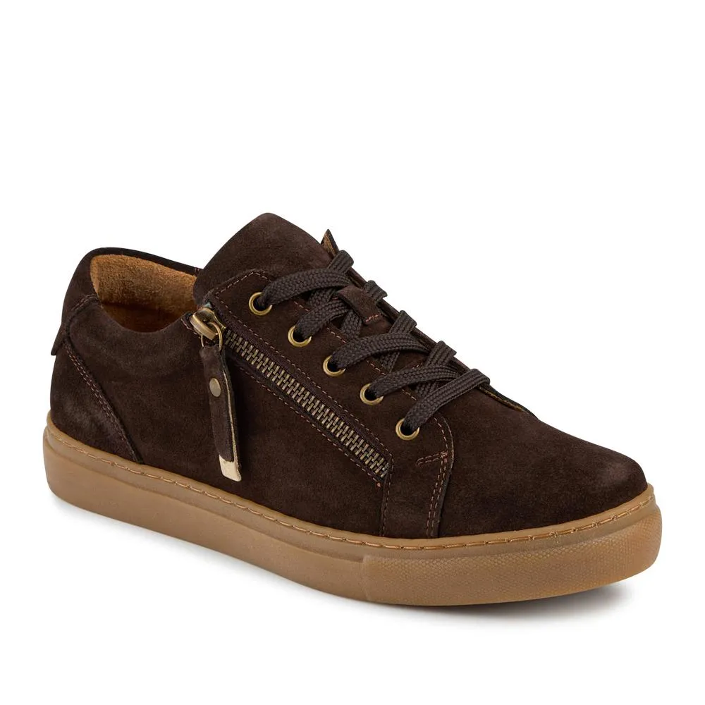 Padova2 Leather Lace-Up Trainers - PADOVA2 / 324 917 - Choco Suede sold by Jones Bootmaker product image thumbnail 2