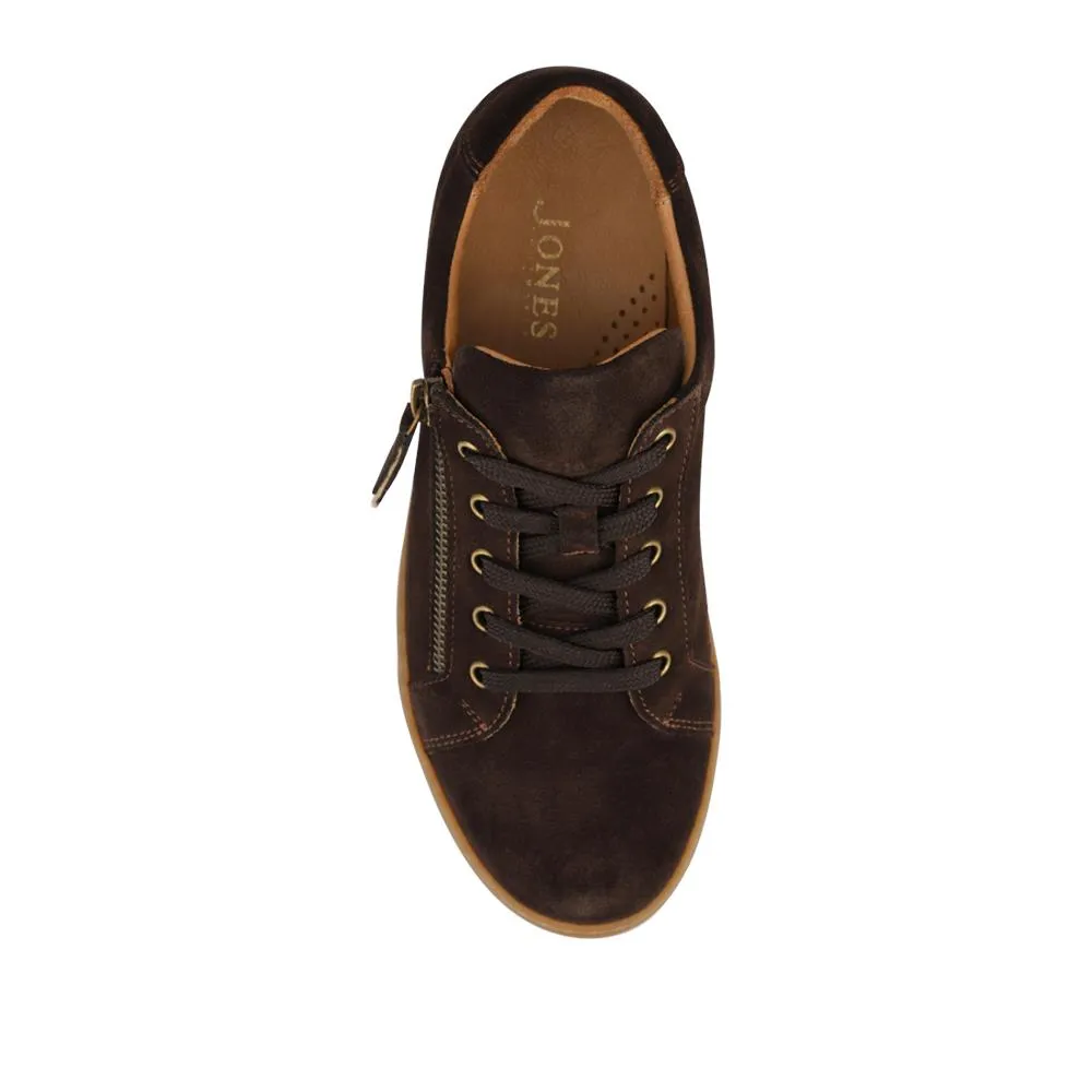 Padova2 Leather Lace-Up Trainers - PADOVA2 / 324 917 - Choco Suede sold by Jones Bootmaker product image thumbnail 4