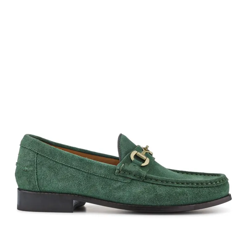 Roan Leather Slip-On Shoes - ROAN / 326 791 - Olive Suede sold by Jones Bootmaker