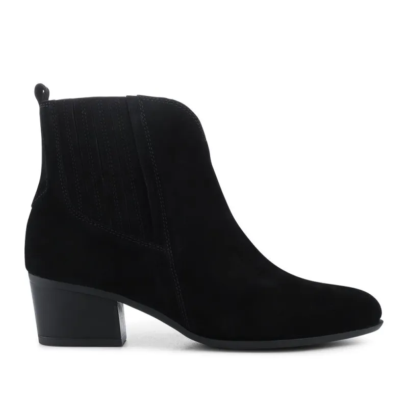 Kristin Leather Ankle Boots - GAB40511 / 325 885 - Black Suede sold by Jones Bootmaker