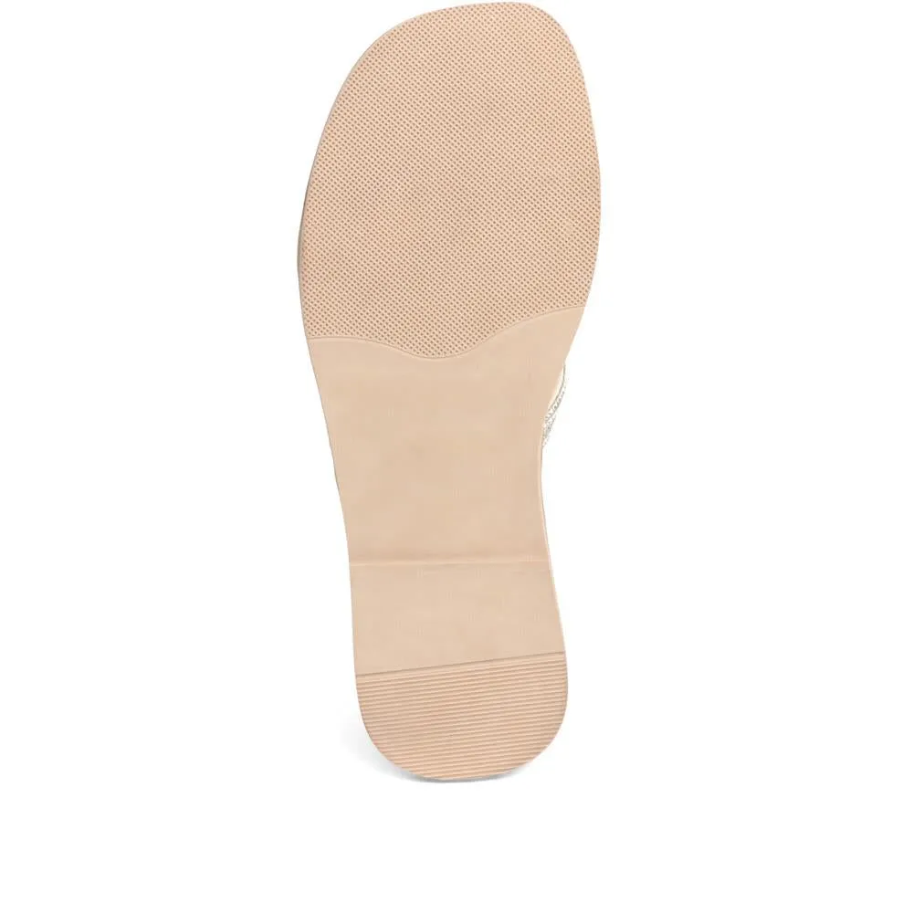 Geanna Embellished Mule Sandals - GEANNA / 323 919 - Silver sold by Jones Bootmaker product image thumbnail 5