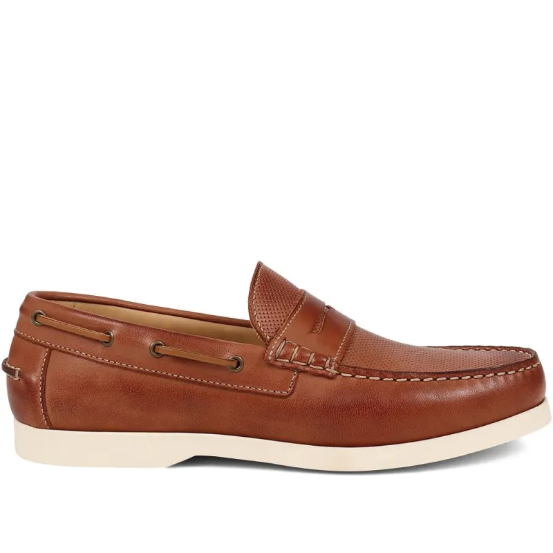 Partick Leather Moccasin  - PARTICK / 325 135 - Tan sold by Jones Bootmaker
