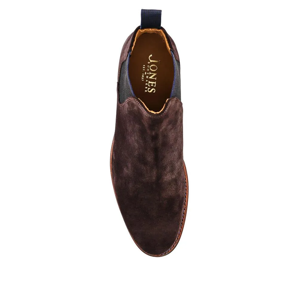 Bayridge Leather Chelsea Boots - BAYRIDGE2 / 324 403 - Dark Brown Suede sold by Jones Bootmaker product image thumbnail 4
