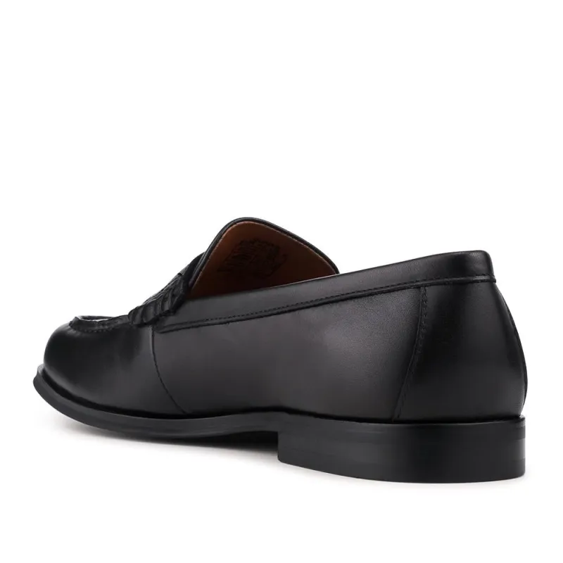 Quadir Slip On Leather Penny Loafers - QUADIR / 328 620 - Black sold by Jones Bootmaker