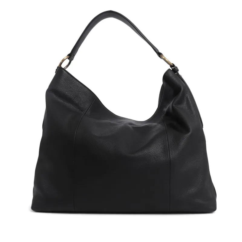 Violetta Leather Shoulder Bag - VIOLETTA / 325 463 - Black sold by Jones Bootmaker
