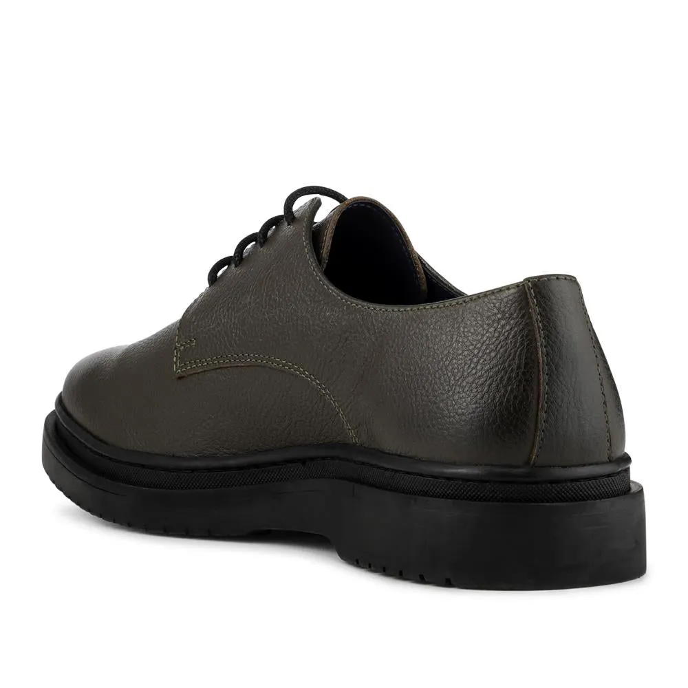 Jameson All-Leather Smart Lace Up Shoes - JAMESON / 328 304 - Khaki Grain sold by Jones Bootmaker product image thumbnail 3