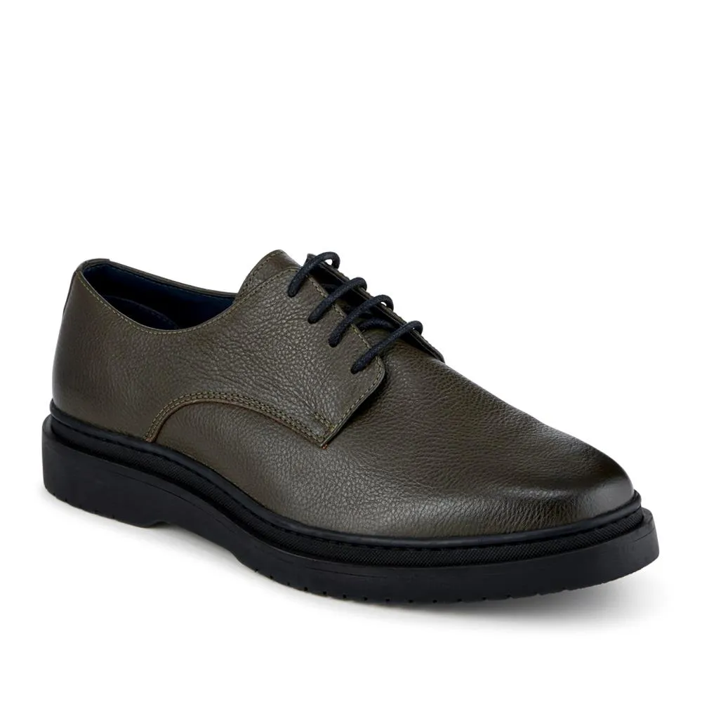 Jameson All-Leather Smart Lace Up Shoes - JAMESON / 328 304 - Khaki Grain sold by Jones Bootmaker product image thumbnail 2