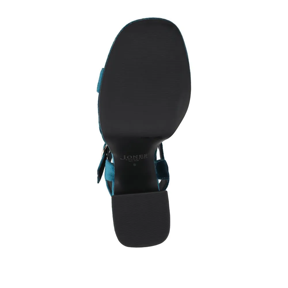 Gladiola2 Leather Platform Sandals - GLADIOLA2 / 325 048 - Teal Velvet sold by Jones Bootmaker product image thumbnail 5