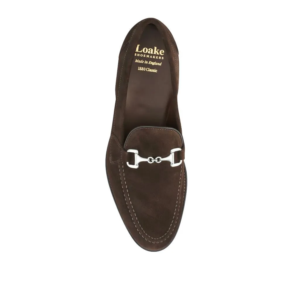 Loake Leather Buckled Loafers - LOA42500 / 328 636 - Dark Brown Suede sold by Jones Bootmaker product image thumbnail 4