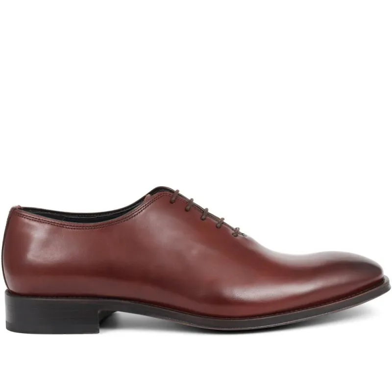 Caspian Wholecut Blake Stitched Leather Oxfords - CASPIAN / 319 287 - Burgundy sold by Jones Bootmaker