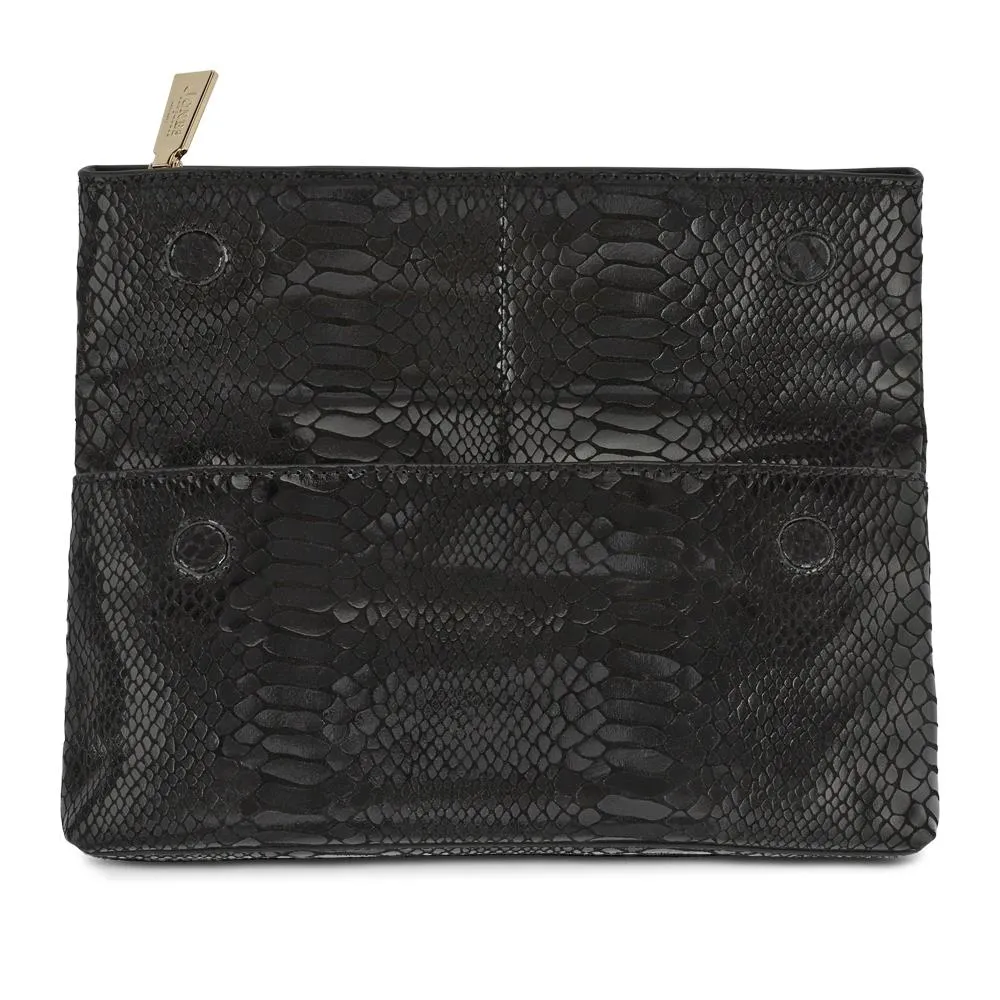 Wylie Fold-Over Metallic Clutch - WYLIE / 323 893 - Black Snake sold by Jones Bootmaker product image thumbnail 3