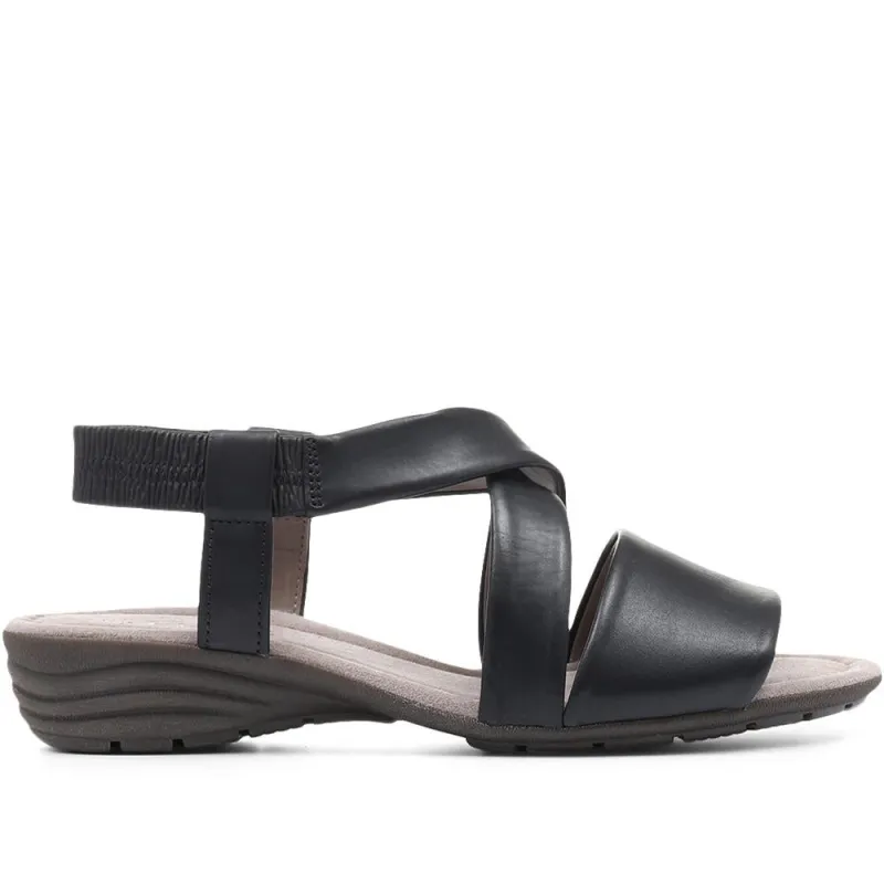Ensign Casual Leather Sandal - GAB29506 / 314 577 - Black sold by Jones Bootmaker