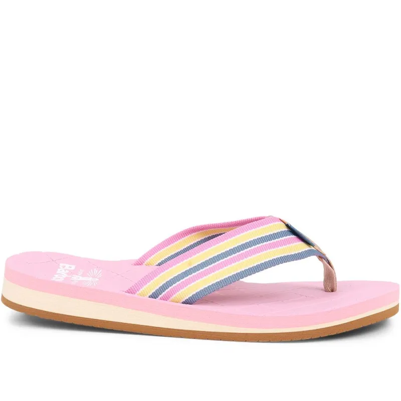 Seamills Toe Post Sandals - BARBR37511 / 323 747 - Pink Multi made by Barbour
