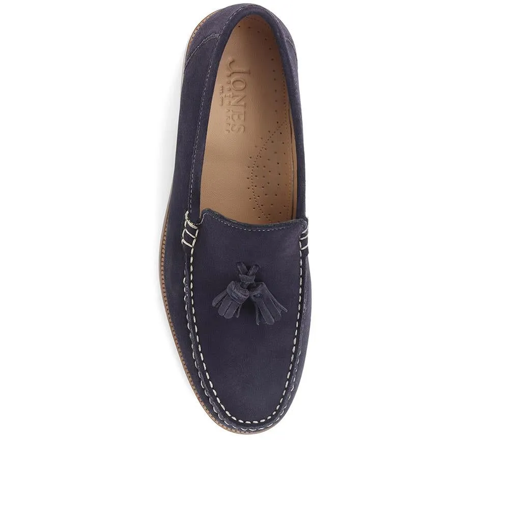 Ronan Leather Tassel Loafers - RONAN / 323 414 - Navy Suede sold by Jones Bootmaker product image thumbnail 4