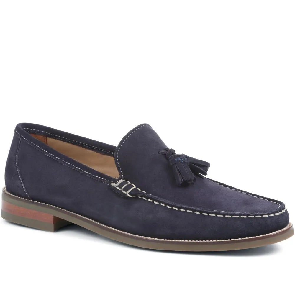 Ronan Leather Tassel Loafers - RONAN / 323 414 - Navy Suede sold by Jones Bootmaker product image thumbnail 2