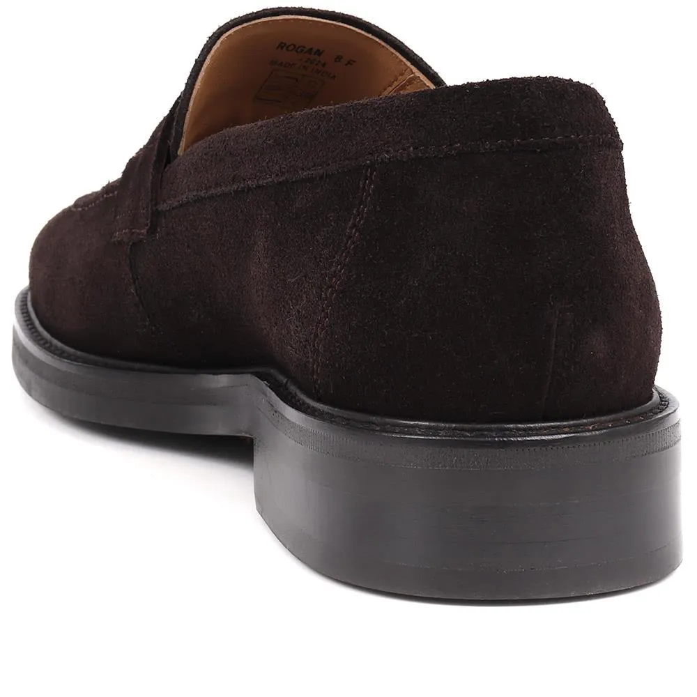 Rogan Leather Loafers - ROGAN / 325 746 - Dark Brown Suede sold by Jones Bootmaker product image thumbnail 3