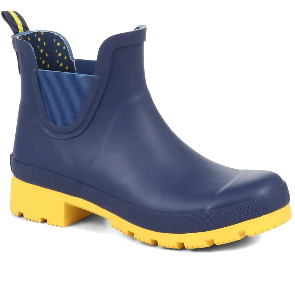 Mai Chelsea-Style Wellington Boots - MAI / 321 042 - Navy-Yellow sold by Jones Bootmaker product image thumbnail 2