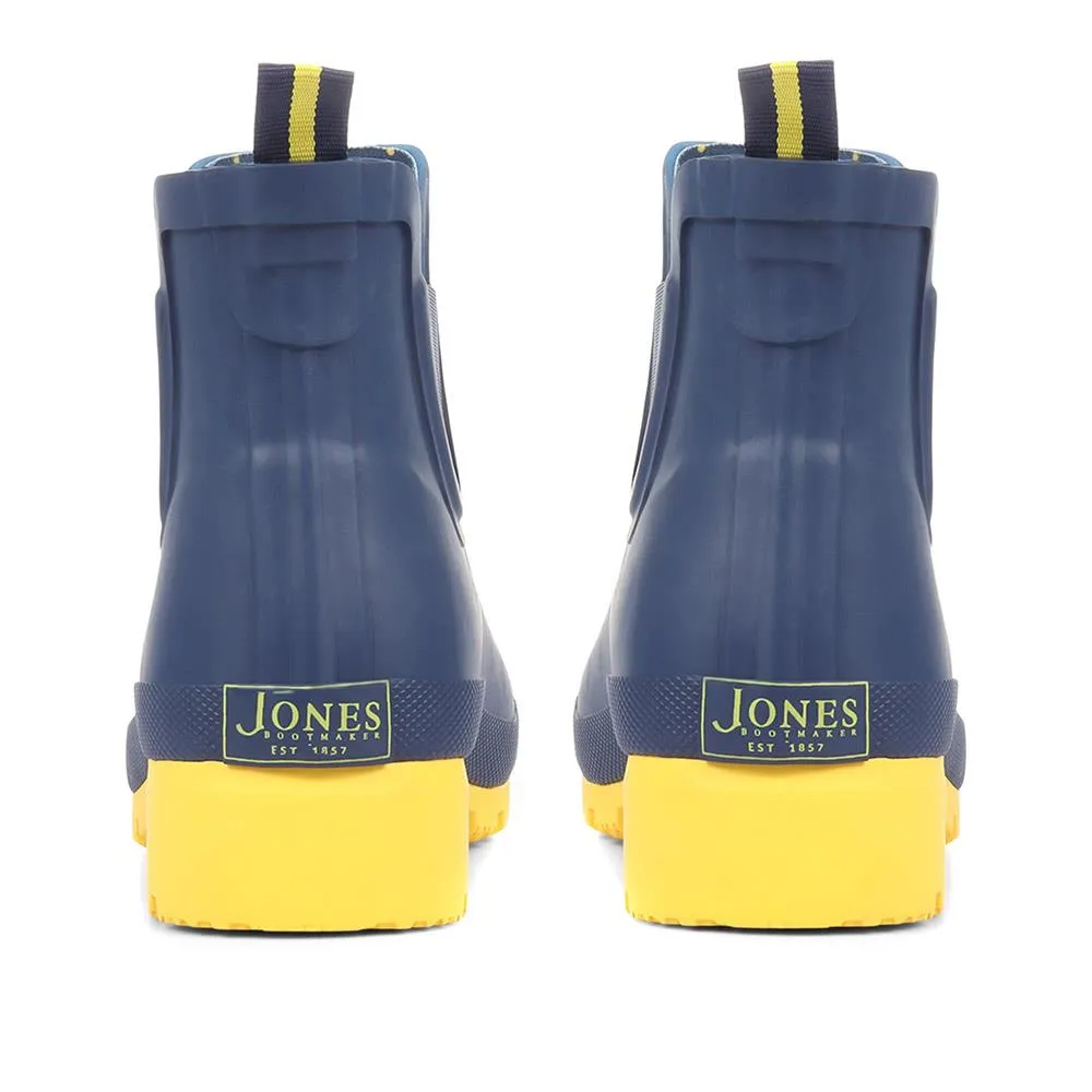 Mai Chelsea-Style Wellington Boots - MAI / 321 042 - Navy-Yellow sold by Jones Bootmaker product image thumbnail 3