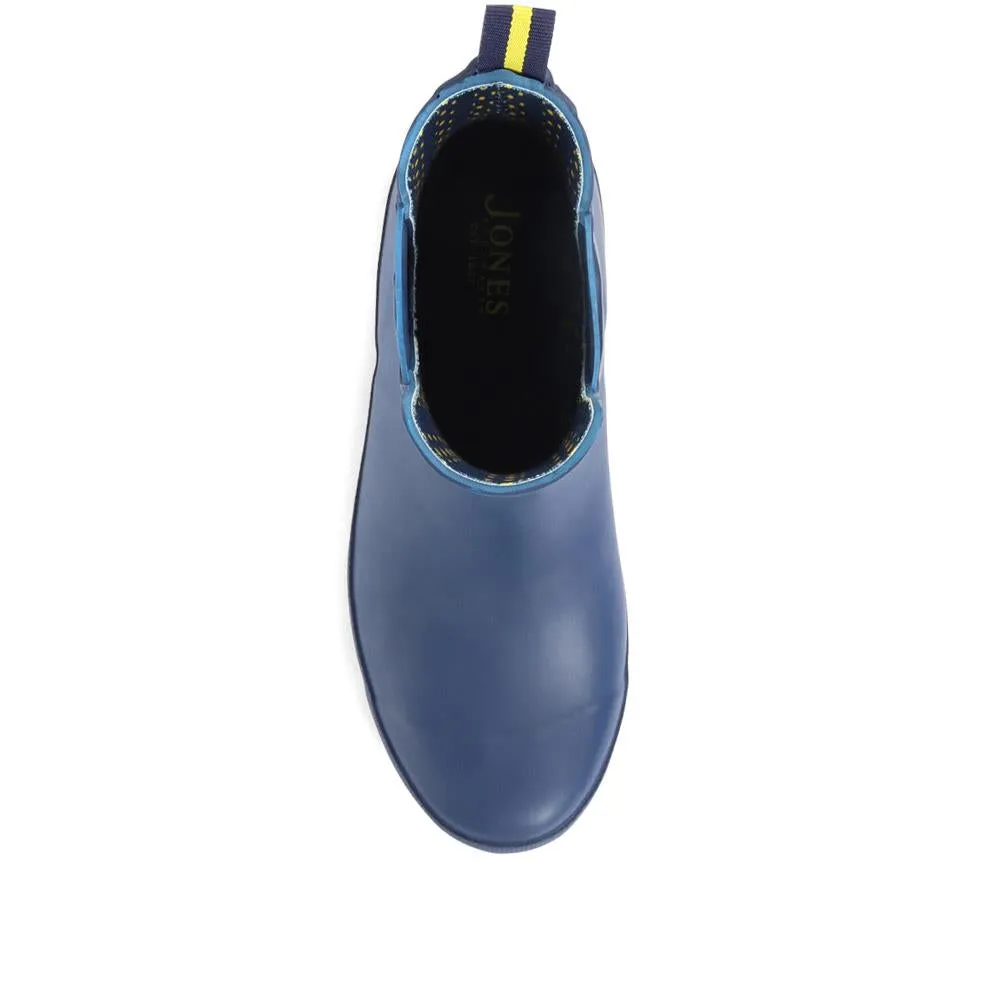 Mai Chelsea-Style Wellington Boots - MAI / 321 042 - Navy-Yellow sold by Jones Bootmaker product image thumbnail 4