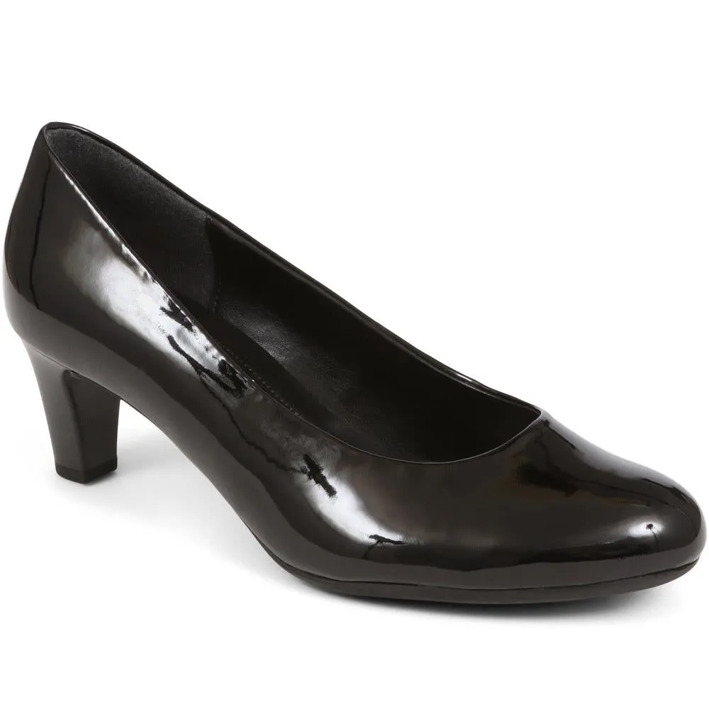 Leather Court Shoes - GAB37523 / 323 654 - Black sold by Jones Bootmaker product image thumbnail 2
